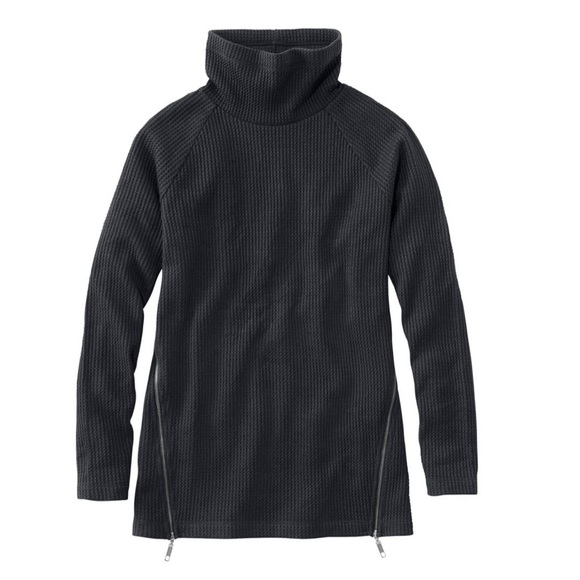 L.L. Bean Tops - Signature Mock-Neck Waffle Tunic
